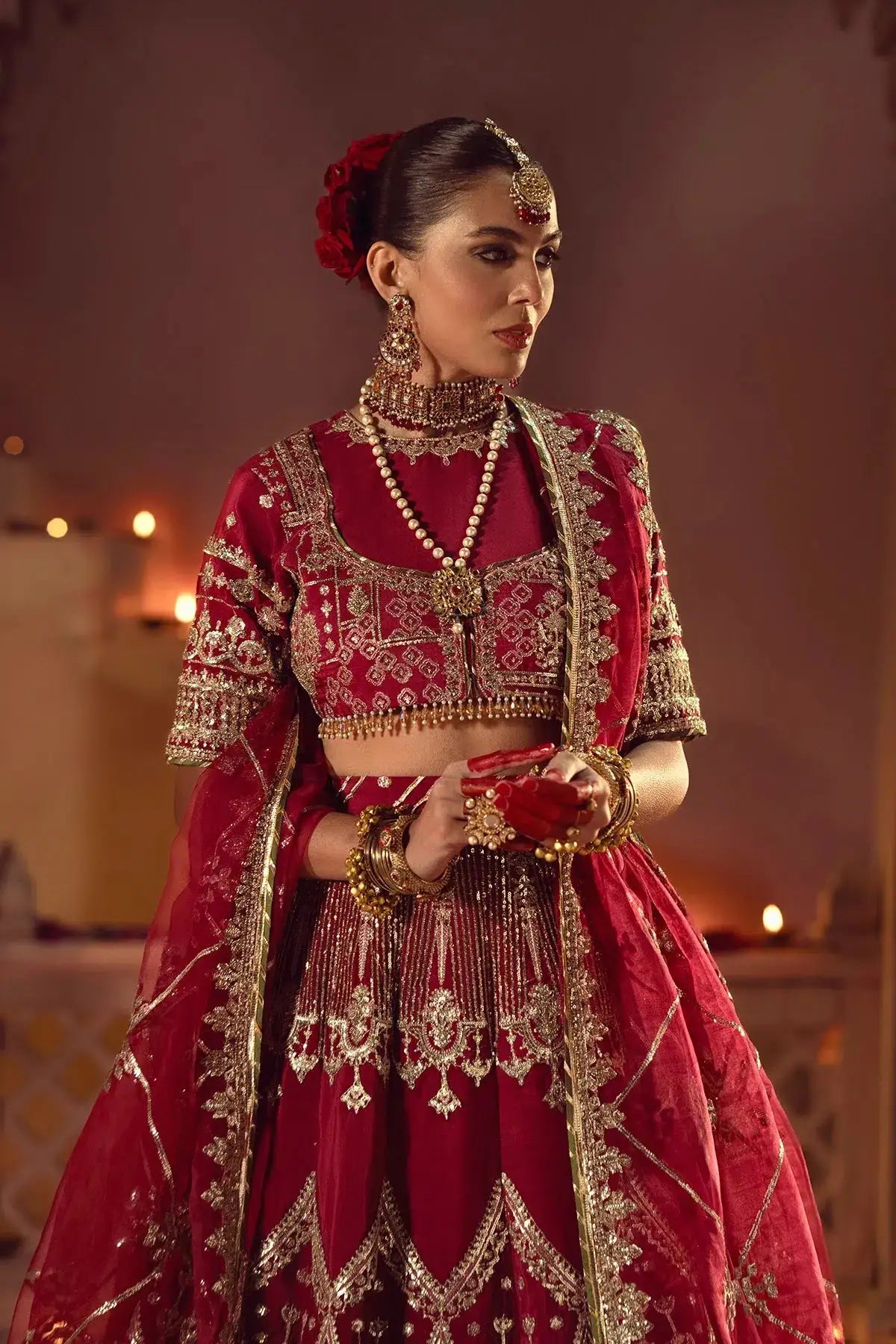 AJR Couture | Mushk The Silk Edit | Devdas - Pakistani Designer Dress - by AJR Couture | Type: Bridal - 100% Original at Saira Sultan