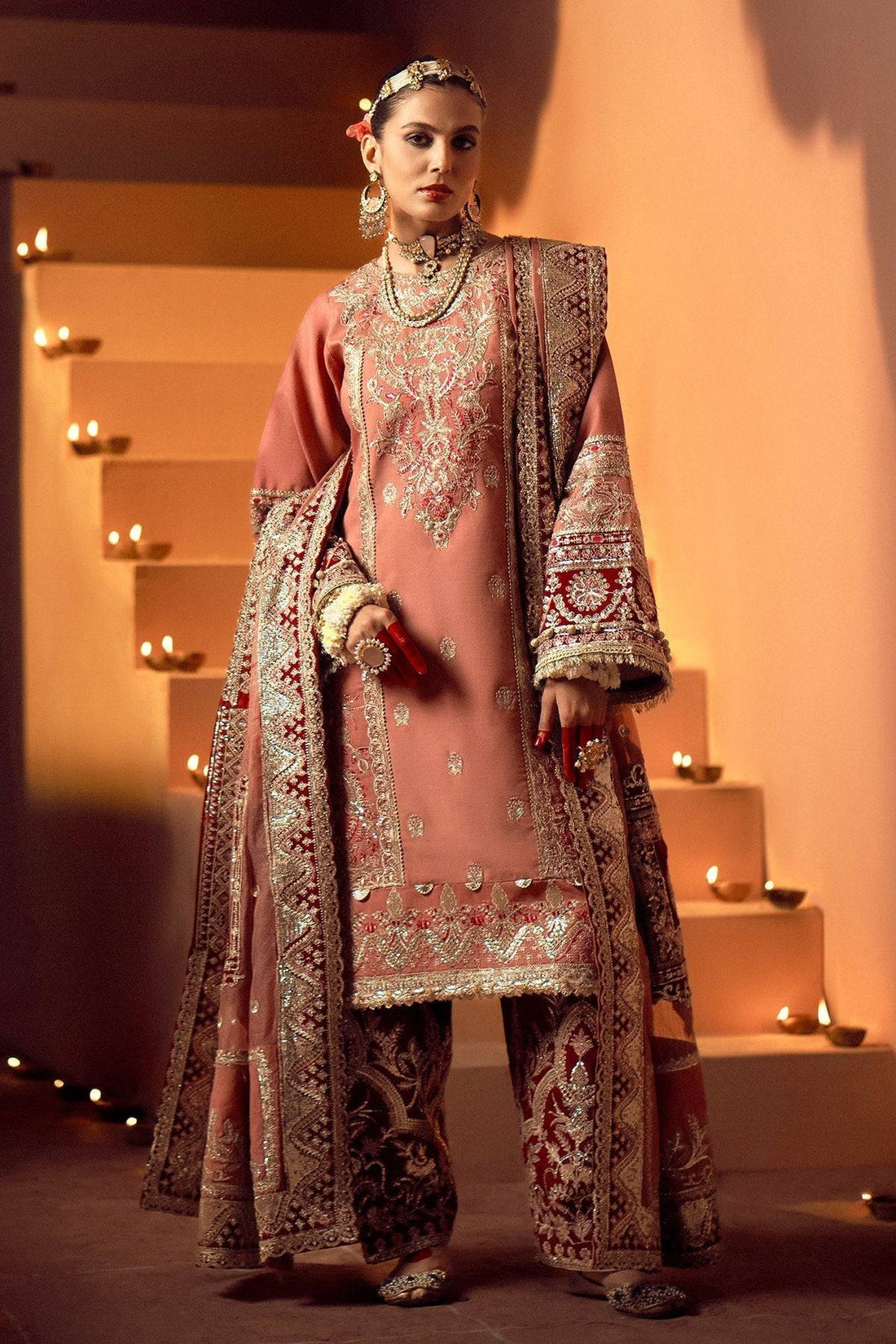 AJR Couture | Mushk The Silk Edit | Sawan - Pakistani Designer Dress - by AJR Couture | Type: Bridal - 100% Original at Saira Sultan