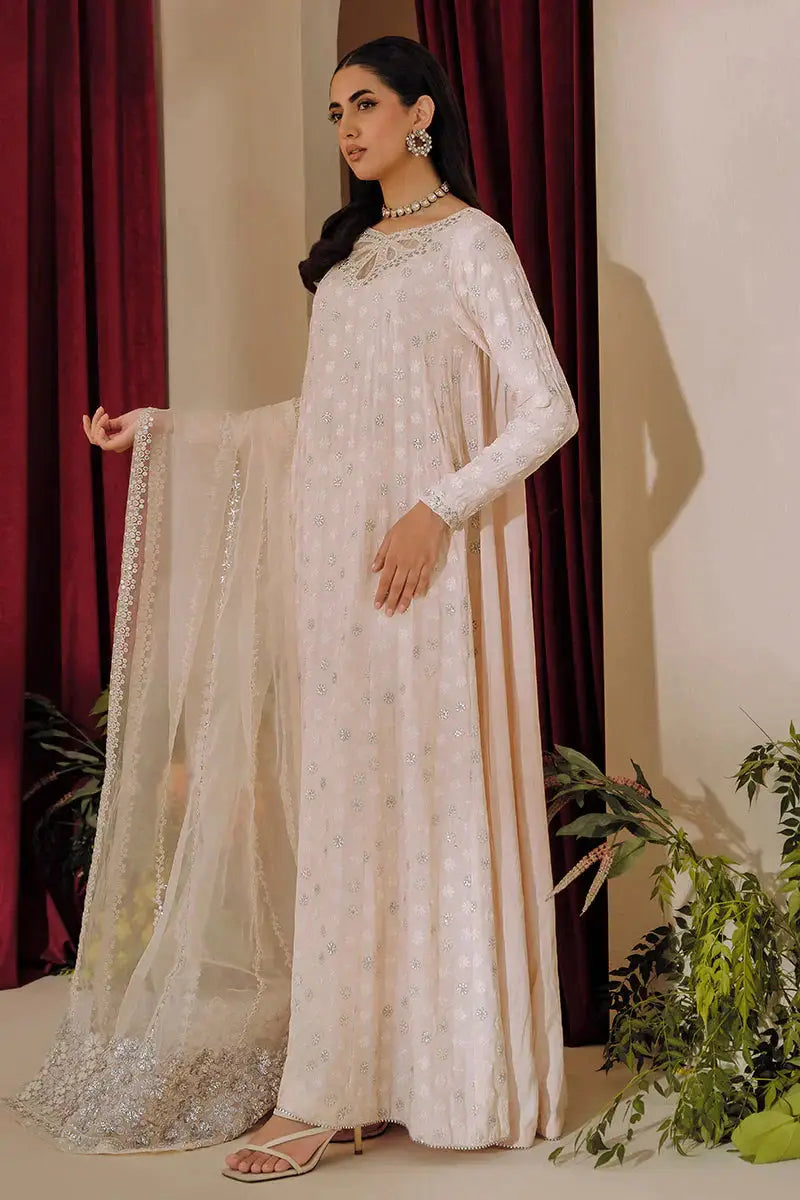 Cross Stitch | Wedding Festive 23 | PEACH GLORY - Pakistani Designer Dress - by Cross Stitch | Type: Formal - 100% Original at Saira Sultan