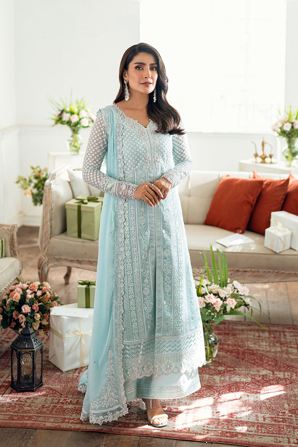 Azure | Vogue Formals | Azure Glow XS Ice Blue Chiffon