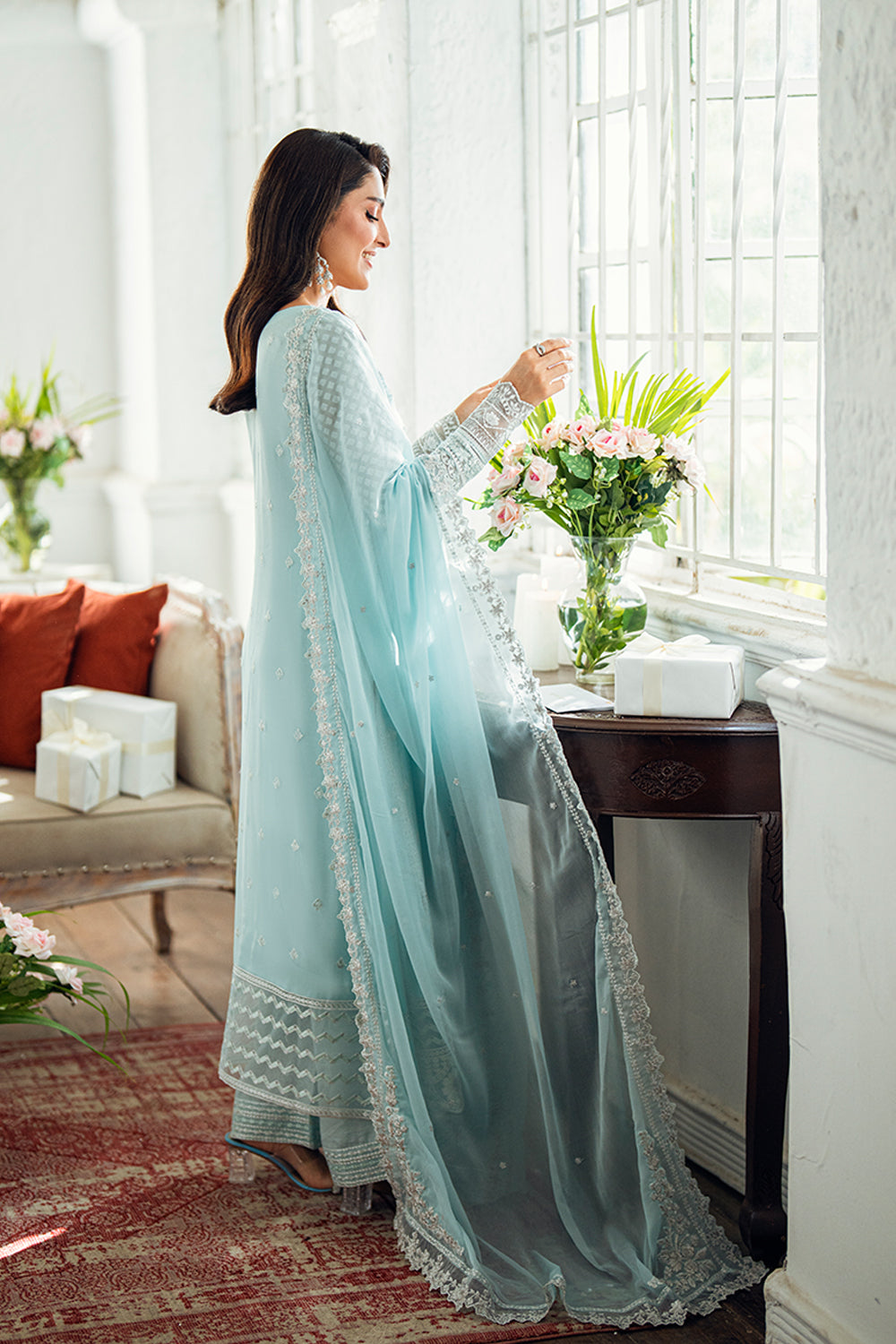 Azure | Vogue Formals | Azure Glow XS Ice Blue Chiffon