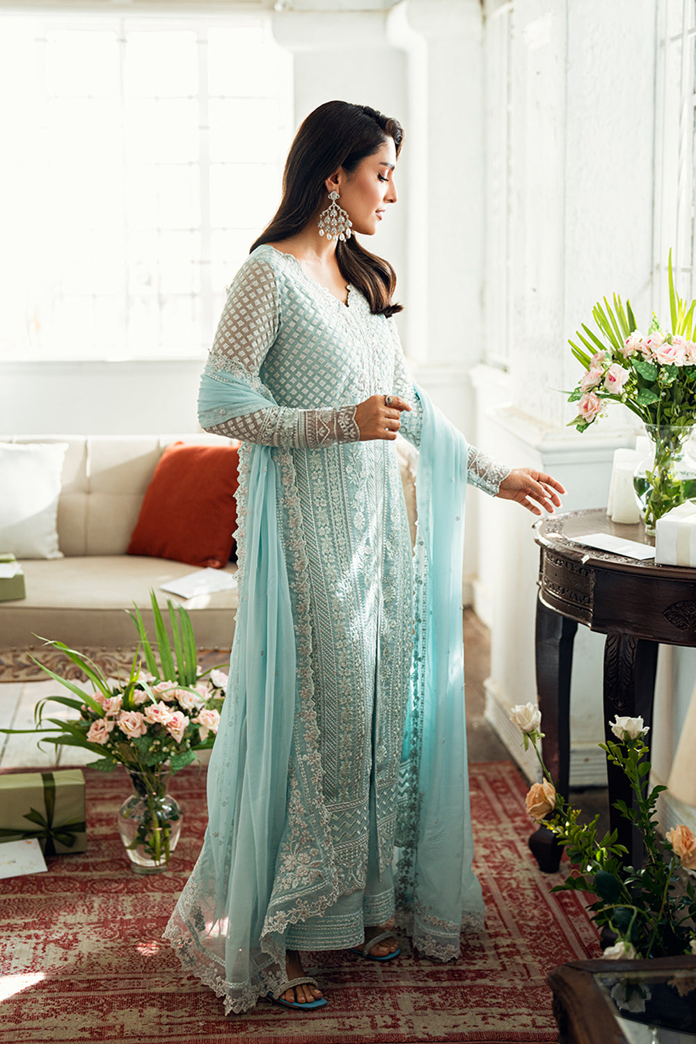 Azure | Vogue Formals | Azure Glow XL Ice Blue Chiffon