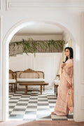 Azzal | Mishri Formals | Adah Custom Size Powder Peach Organza