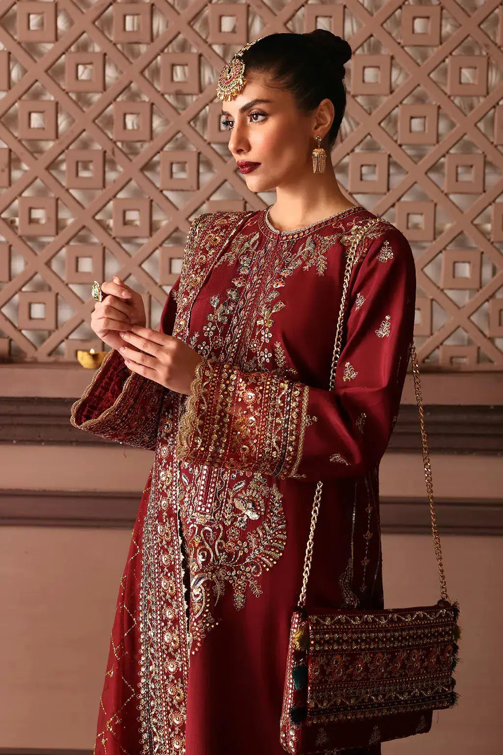 Afrozeh | Divani Silk Edit 23 | Naaz - Pakistani Designer Dress - by Afrozeh | Type: Bridal - 100% Original at Saira Sultan