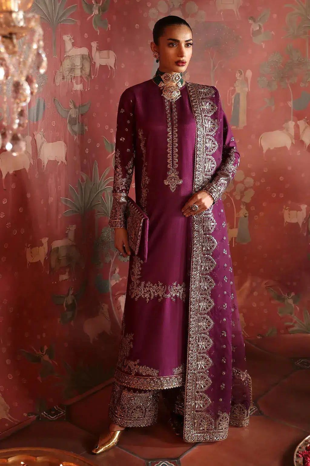 Afrozeh | Divani Silk Edit 23 | Khushbu - Pakistani Designer Dress - by Afrozeh | Type: Bridal - 100% Original at Saira Sultan