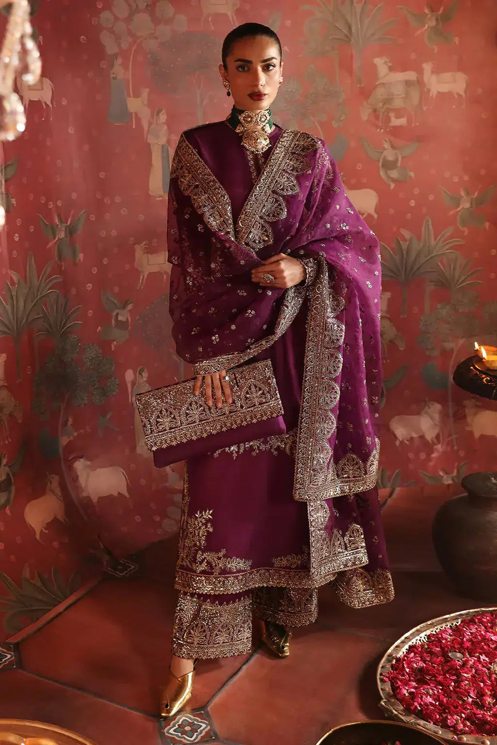 Afrozeh | Divani Silk Edit 23 | Khushbu - Pakistani Designer Dress - by Afrozeh | Type: Bridal - 100% Original at Saira Sultan