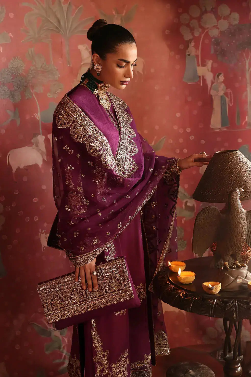 Afrozeh | Divani Silk Edit 23 | Khushbu - Pakistani Designer Dress - by Afrozeh | Type: Bridal - 100% Original at Saira Sultan