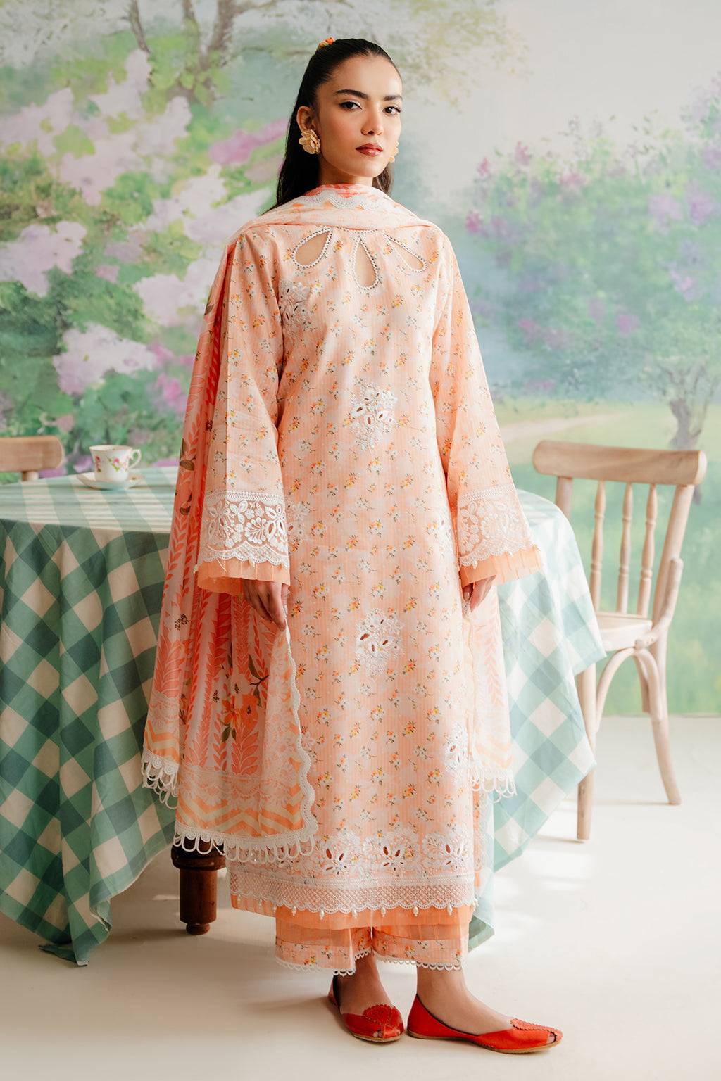 Afrozeh | The Floral Charm | Buttercup - Pakistani Designer Dress - by Afrozeh | Type: Luxury - 100% Original at Saira Sultan