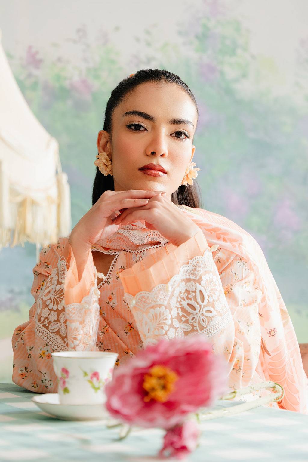 Afrozeh | The Floral Charm | Buttercup - Pakistani Designer Dress - by Afrozeh | Type: Luxury - 100% Original at Saira Sultan