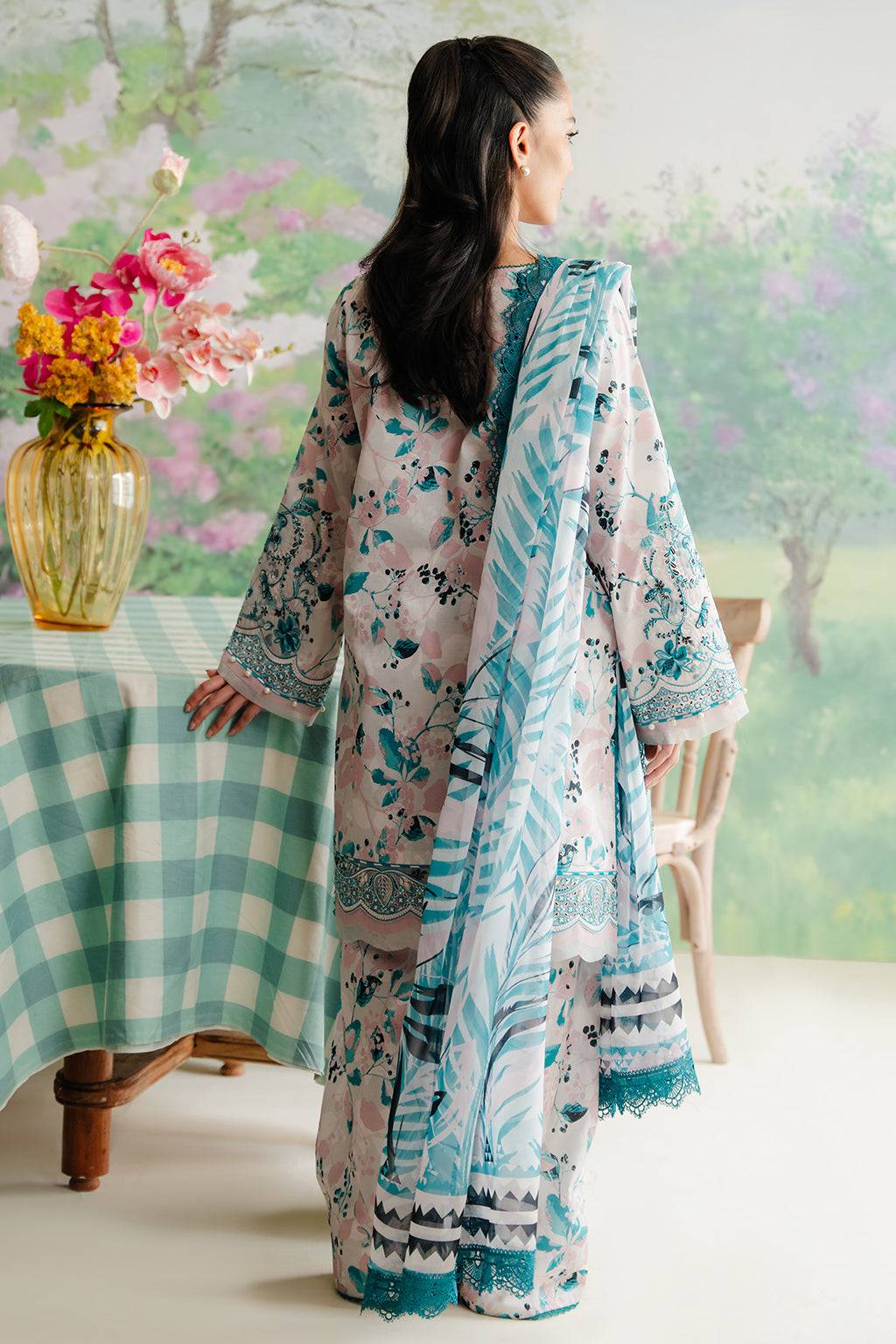 Afrozeh | The Floral Charm | Cashmere - Pakistani Designer Dress - by Afrozeh | Type: Luxury - 100% Original at Saira Sultan