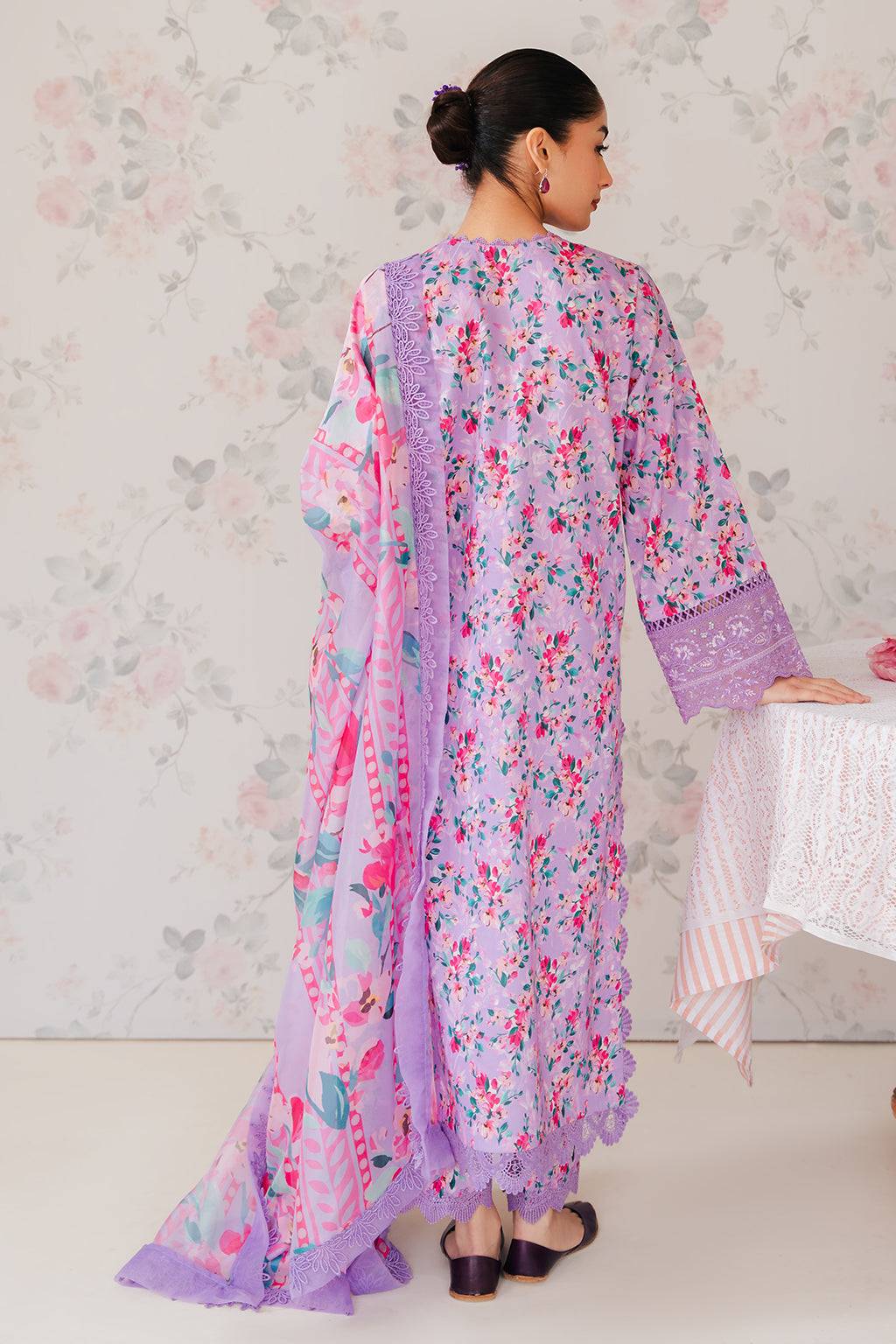 Afrozeh | The Floral Charm | Orchid - Pakistani Designer Dress - by Afrozeh | Type: Luxury - 100% Original at Saira Sultan