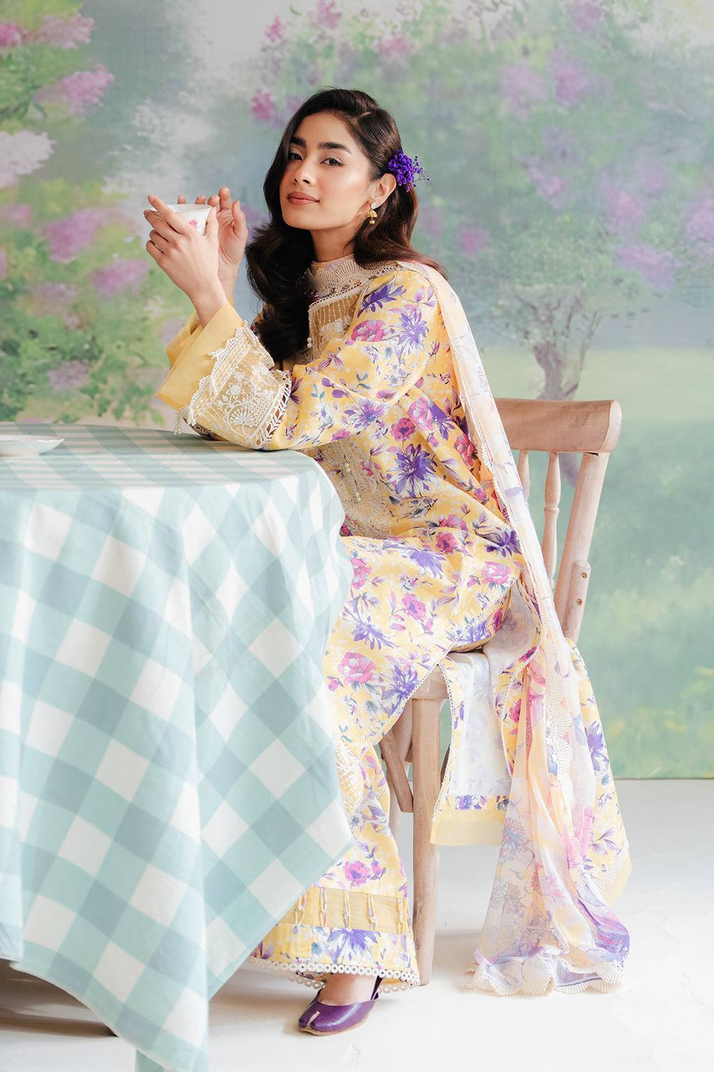 Afrozeh | The Floral Charm | Tuscany - Pakistani Designer Dress - by Afrozeh | Type: Luxury - 100% Original at Saira Sultan