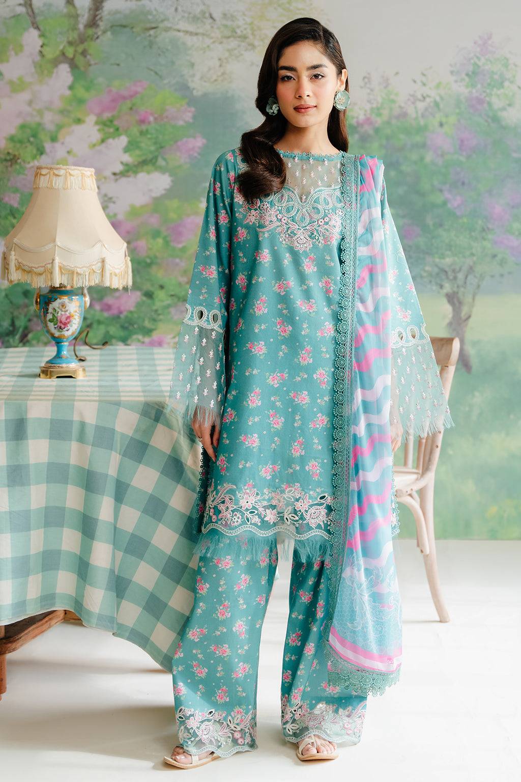 Afrozeh | The Floral Charm | Erasmus - Pakistani Designer Dress - by Afrozeh | Type: Luxury - 100% Original at Saira Sultan