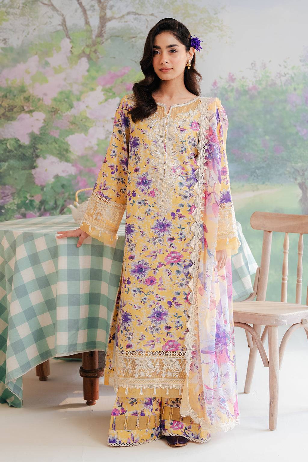 Afrozeh | The Floral Charm | Tuscany - Pakistani Designer Dress - by Afrozeh | Type: Luxury - 100% Original at Saira Sultan