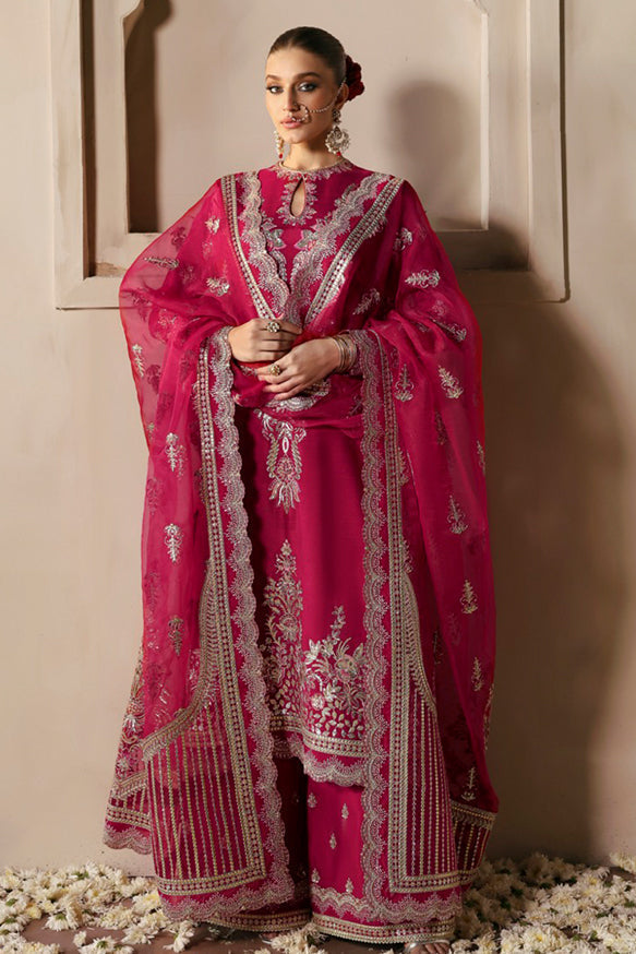 Afrozeh | Divani Silk Edit 25 | Shabana M Candy Pink Raw Silk