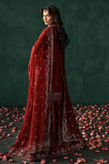 Afrozeh | Divani Silk Edit 25 | Tajdaar L Haute Red Raw Silk