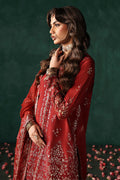Afrozeh | Divani Silk Edit 25 | Tajdaar M Haute Red Raw Silk