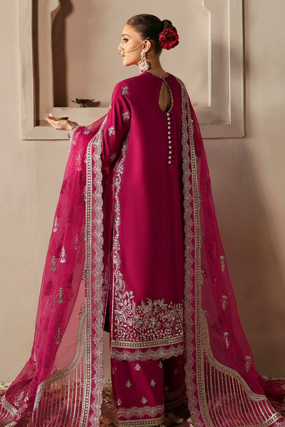 Afrozeh | Divani Silk Edit 25 | Shabana XS Candy Pink Raw Silk