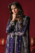 Afrozeh | Divani Silk Edit 25 | Kaneez L Deep Purple Raw Silk