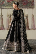 Afrozeh | Divani Silk Edit 25 | Husnara S Black Raw Silk