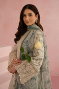 Afrozeh | Floral Charm 25 | Kylon S Beige Lawn