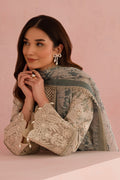 Afrozeh | Floral Charm 25 | Kylon XL Beige Lawn