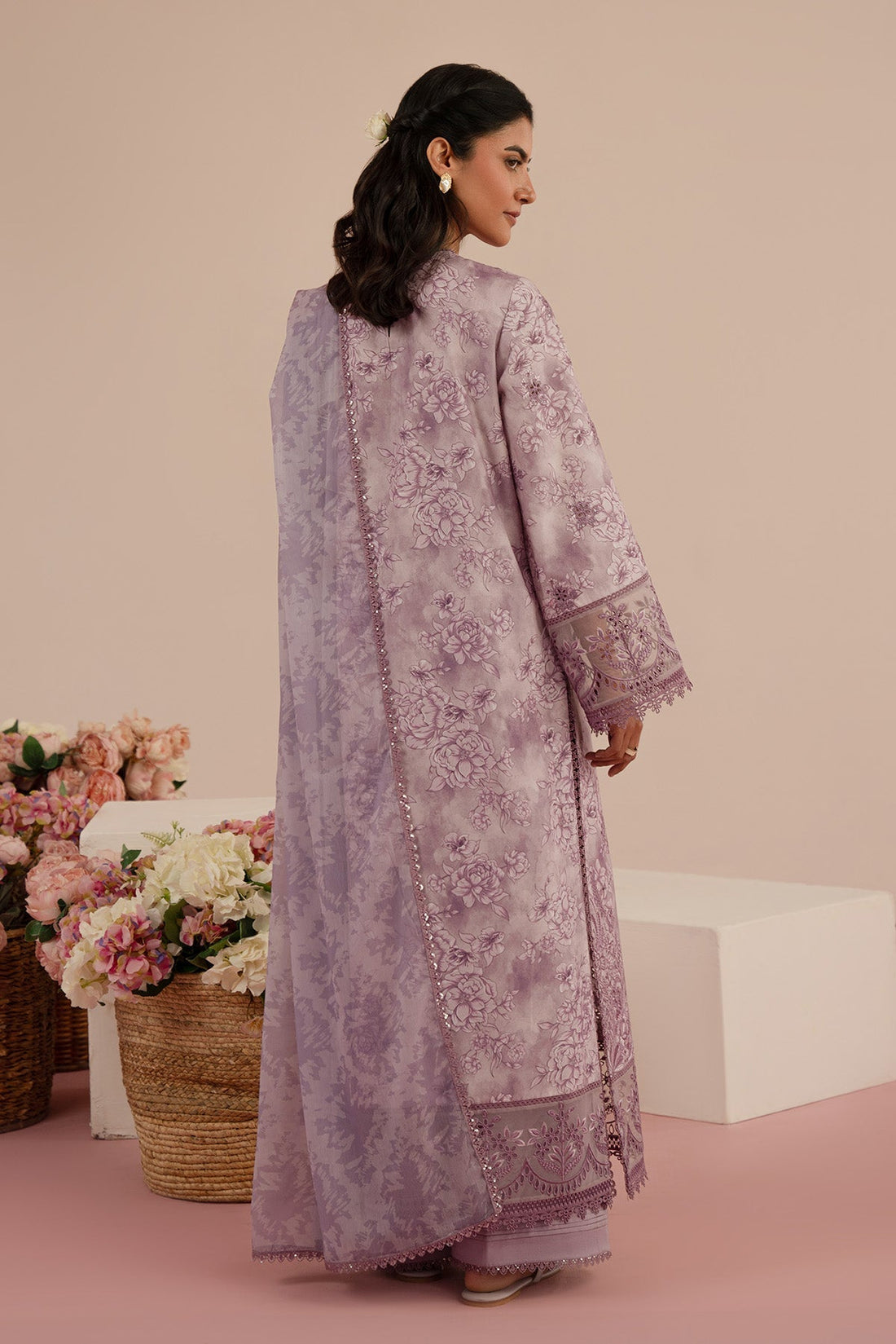 Afrozeh | Floral Charm 25 | Bellerose XS Lilac Lawn