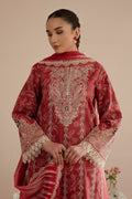 Afrozeh | Floral Charm 25 | Daina M Dust Red Lawn