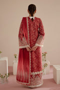 Afrozeh | Floral Charm 25 | Daina S Dust Red Lawn