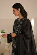 Afrozeh | Floral Charm 25 | Lupine M Black Lawn