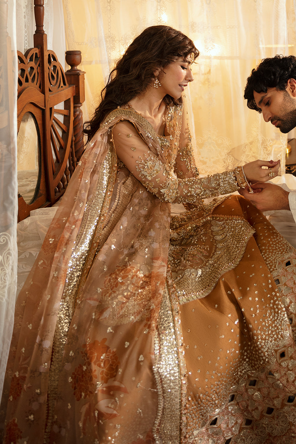 Afrozeh | Hayat Wedding Formals 24 | Nooray M Golden Organza
