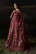 Afrozeh | Hayat Wedding Formals 24 | Anaya L Maroon Organza
