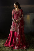Afrozeh | Hayat Wedding Formals 24 | Abeer XS Maroon Organza