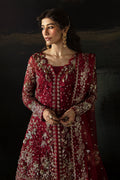 Afrozeh | Hayat Wedding Formals 24 | Abeer L Maroon Organza