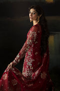 Afrozeh | Hayat Wedding Formals 24 | Abeer XL Maroon Organza
