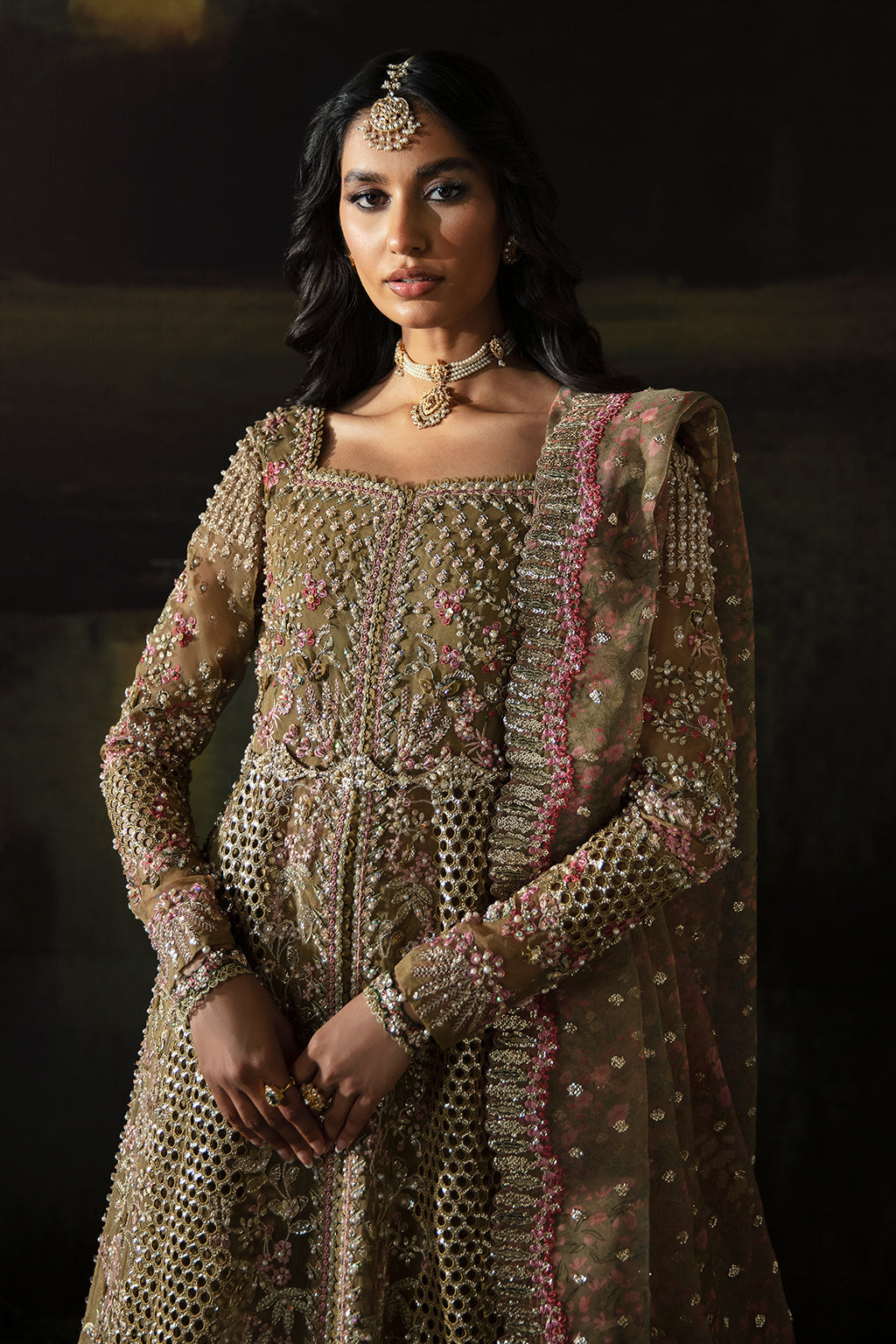 Afrozeh | Hayat Wedding Formals 24 | Suhana M Olive Organza