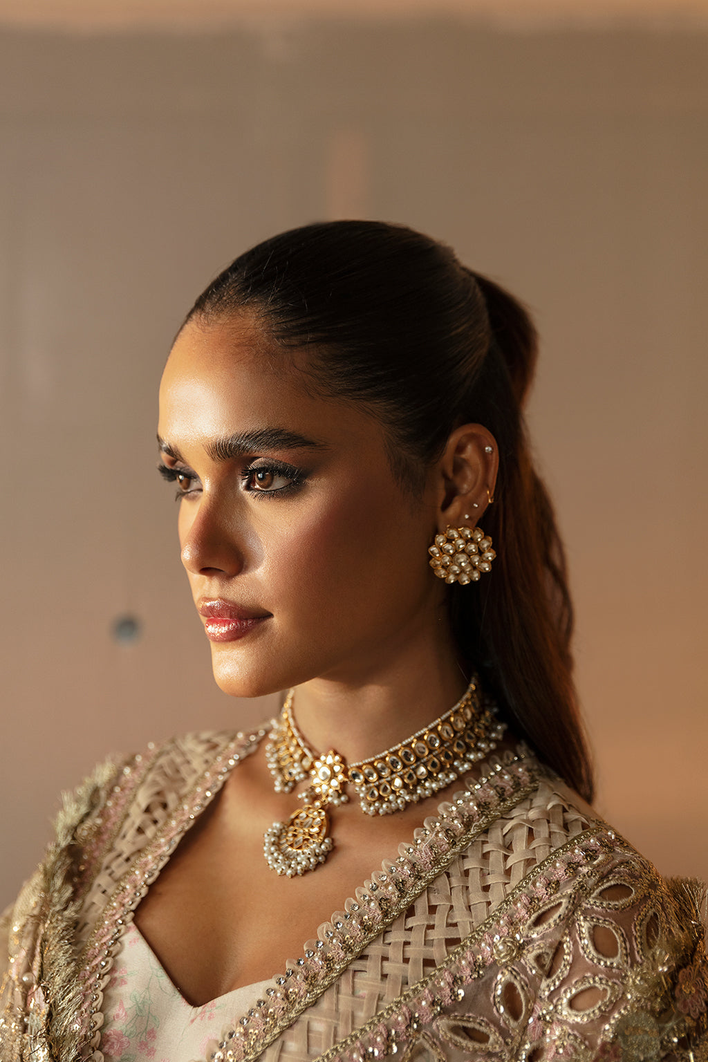 Afrozeh | Hayat Wedding Formals 24 | Aniqa Custom Size Ivory Organza