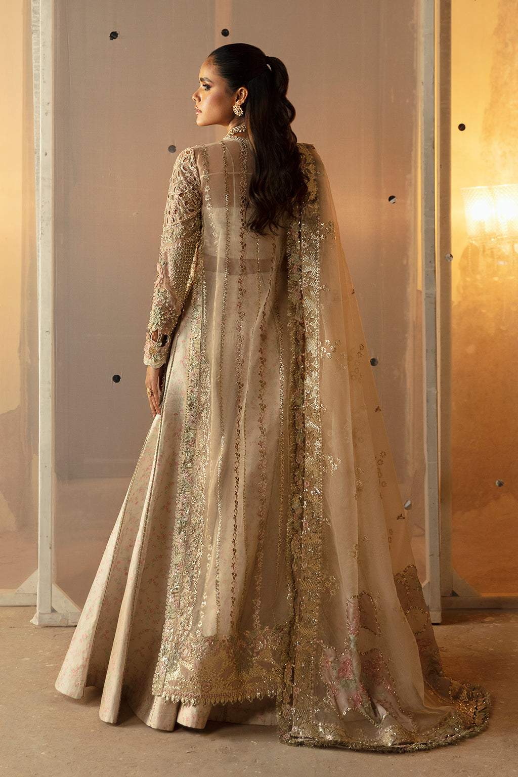 Afrozeh | Hayat Wedding Formals 24 | Aniqa XS Ivory Organza