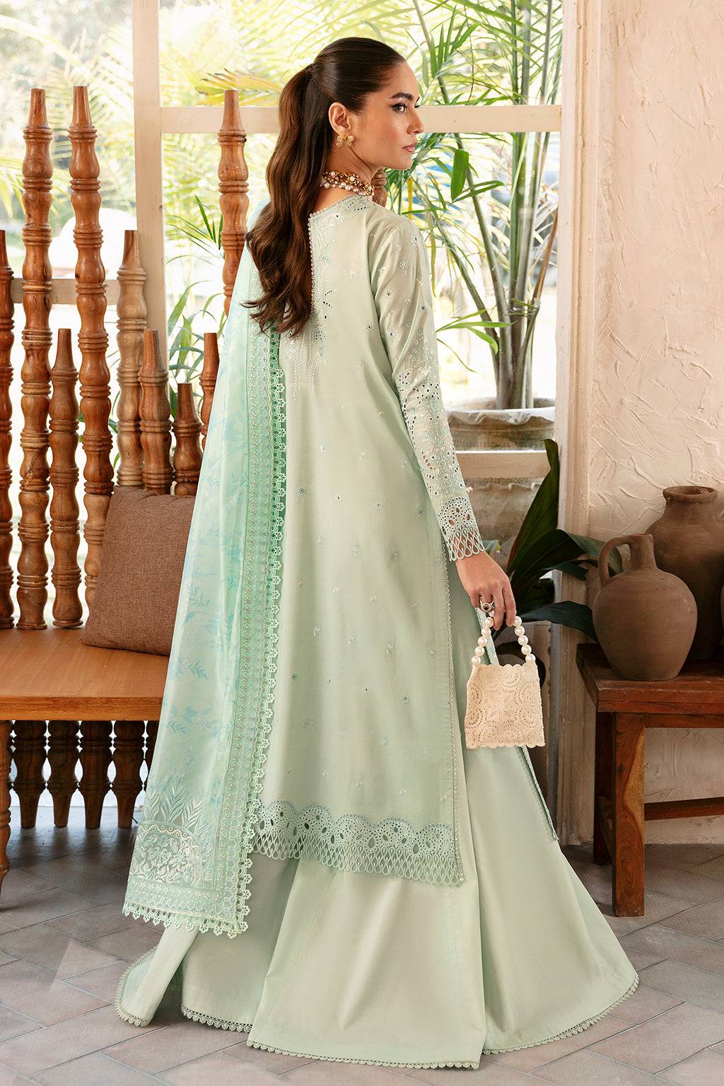 Afrozeh | Cascade Luxury Lawn 24 | Willow - Pakistani Designer Dress - by Afrozeh | Type: Luxury - 100% Original at Saira Sultan