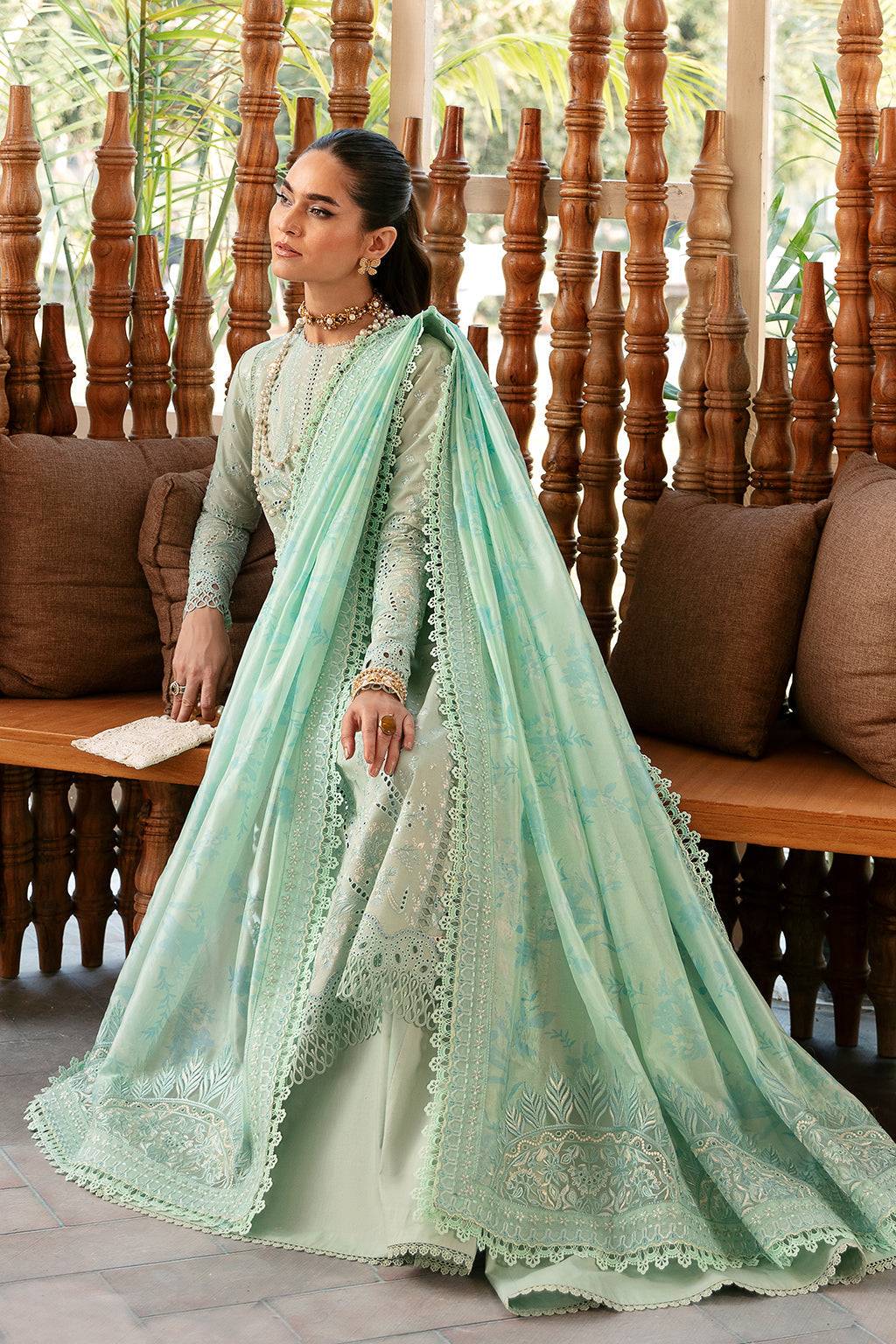 Afrozeh | Cascade Luxury Lawn 24 | Willow - Pakistani Designer Dress - by Afrozeh | Type: Luxury - 100% Original at Saira Sultan