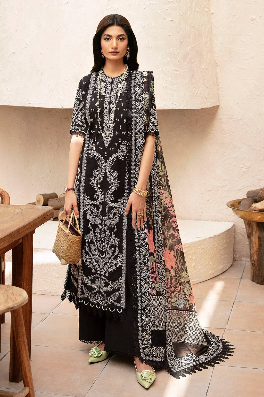 Afrozeh | Cascade Luxury Lawn 24 | Mila - Pakistani Designer Dress - by Afrozeh | Type: Luxury - 100% Original at Saira Sultan