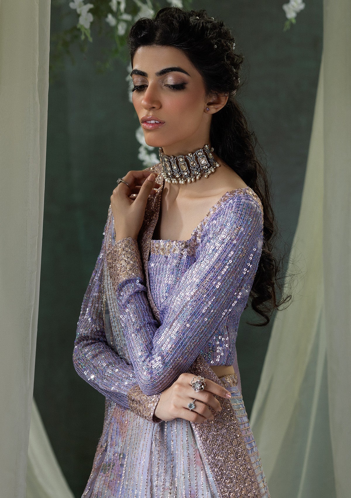 Aik Atelier | Sari Edit 2024 | SARI EDIT '24 VOL. 1 - LOOK 04 - Pakistani Designer Dress - by Aik Atelier | Type: Ladies Clothes - 100% Original at Saira Sultan