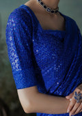 Aik Atelier | Sari Edit 2024 | SARI EDIT '24 VOL. 1 - LOOK 05 - Pakistani Designer Dress - by Aik Atelier | Type: Ladies Clothes - 100% Original at Saira Sultan