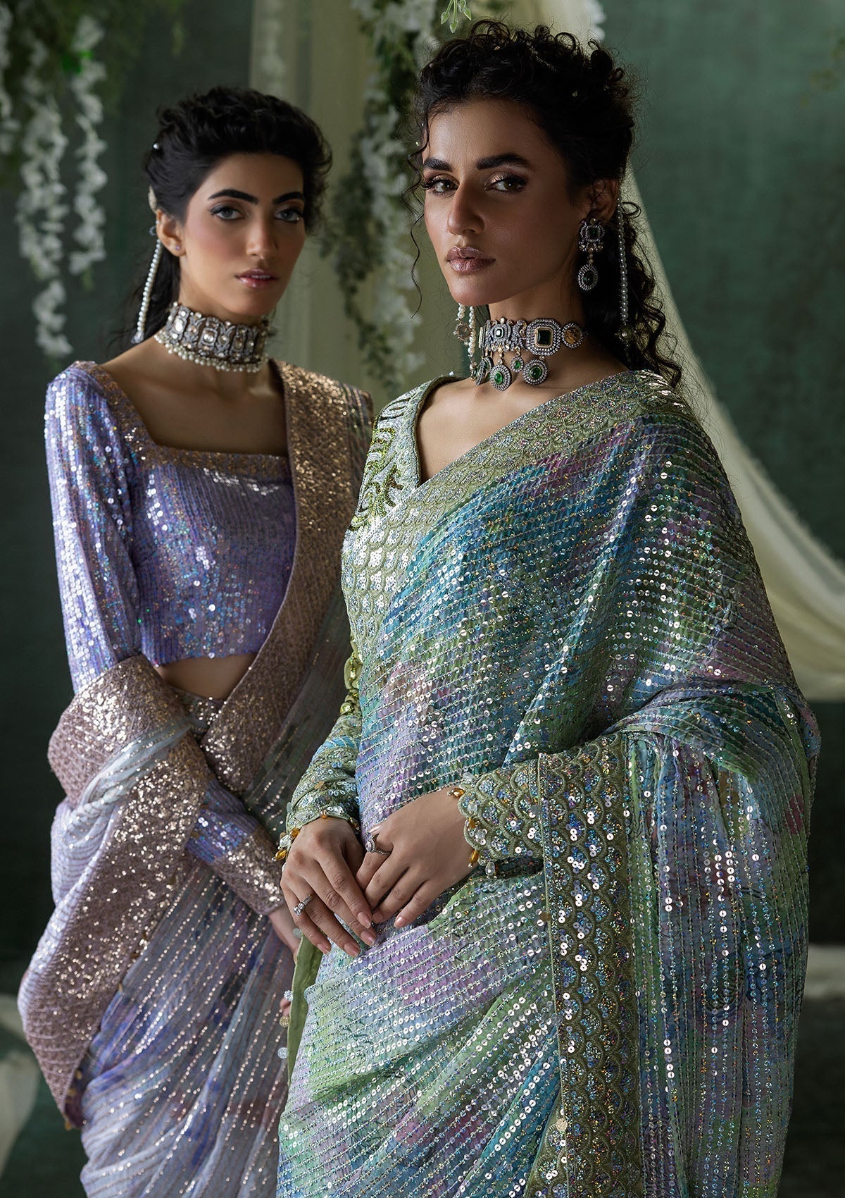 Aik Atelier | Sari Edit 2024 | SARI EDIT '24 VOL. 1 - LOOK 06 - Pakistani Designer Dress - by Aik Atelier | Type: Ladies Clothes - 100% Original at Saira Sultan