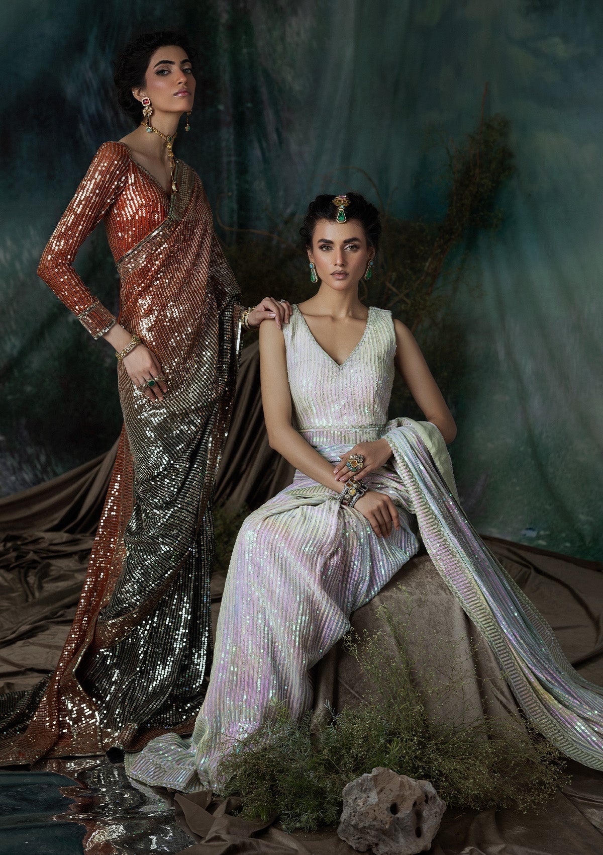 Aik Atelier | Sari Edit 2024 | SARI EDIT '24 VOL. 1 - LOOK 01 - Pakistani Designer Dress - by Aik Atelier | Type: Ladies Clothes - 100% Original at Saira Sultan
