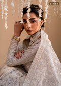 Aik Atelier | Wedding Festive 25 | LOOK 09 M Kundan Zari SIDE SLIT OPEN SHIRT WITH CRUSHED FROCK