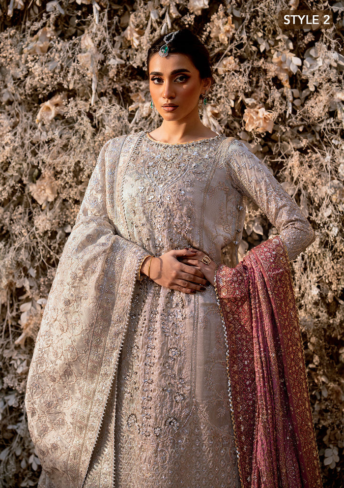 Aik Atelier | Wedding Festive 25 | LOOK 09 L Kundan Zari OPEN FRONT SHIRT WITH CRUSHED SKIRT
