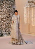 Aik Atelier | Wedding Festive 25 | LOOK 09 L Kundan Zari SIDE SLIT OPEN SHIRT WITH CRUSHED FROCK