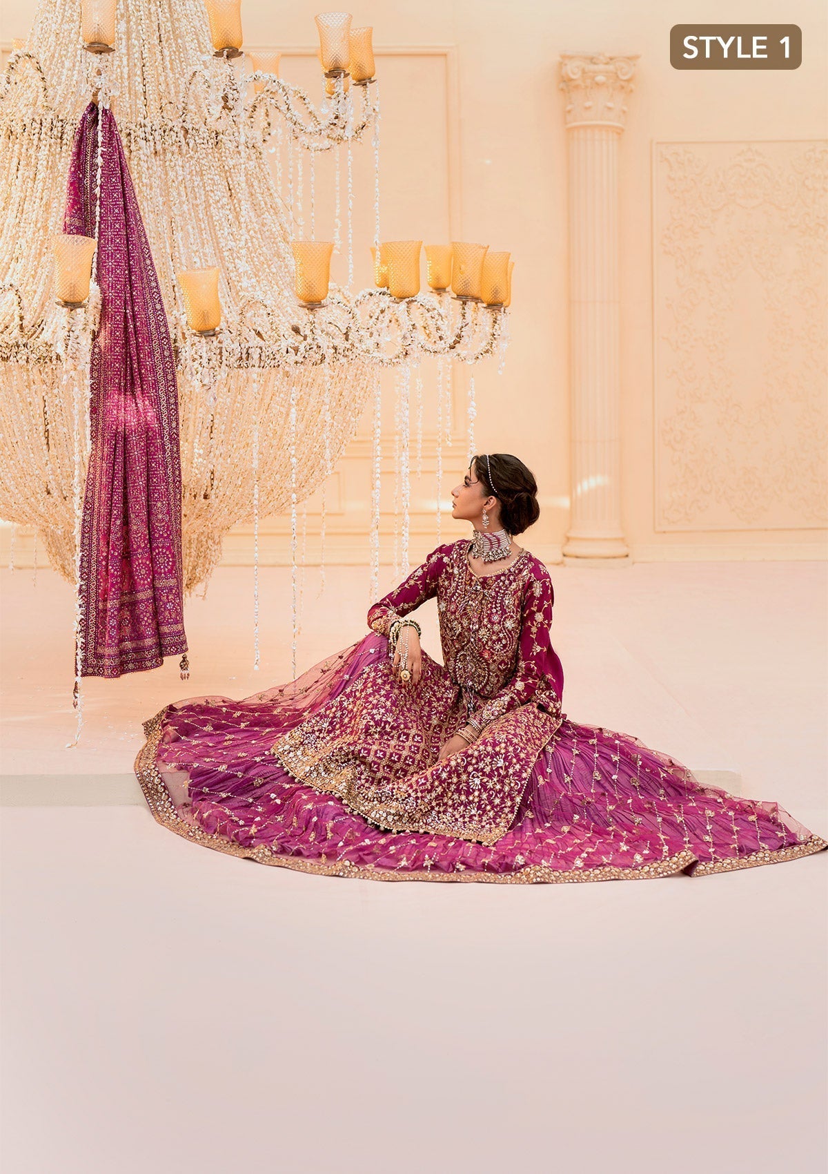 Aik Atelier | Wedding Festive 25 | LOOK 10 L Pinkish Purple Kataan Silk