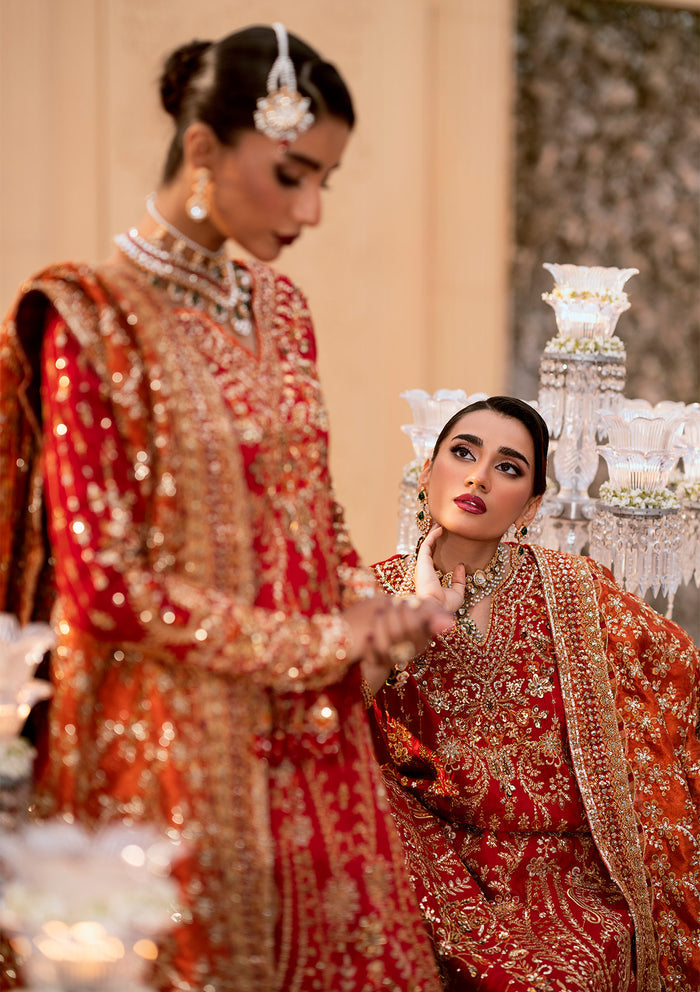 Aik Atelier | Wedding Festive 25 | LOOK 01 M Medium Silk LONG SHIRT WITH CRUSHED GHARARA
